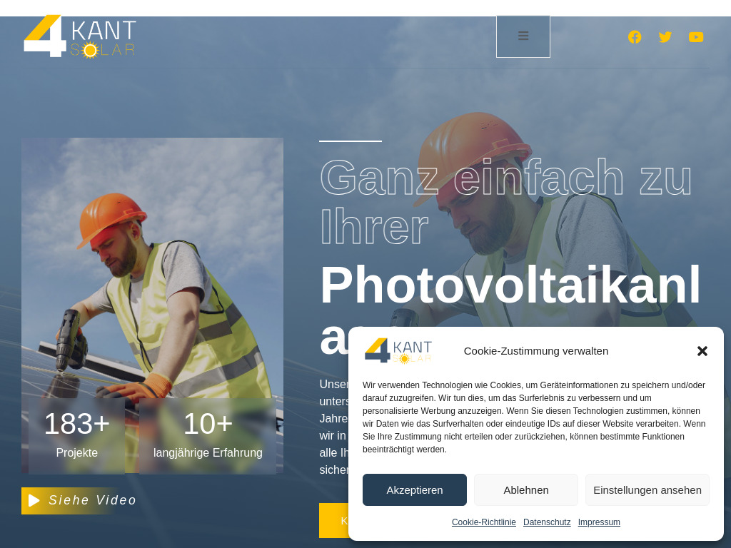 Website von 4KANT Bau GmbH in Nürnberg