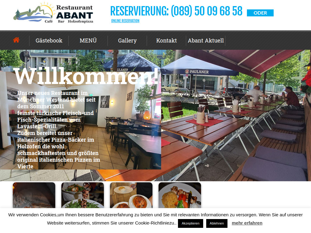 Website von Abant GmbH Co & KG in München