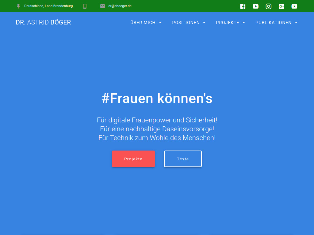 Website von Dr. Astrid Böger