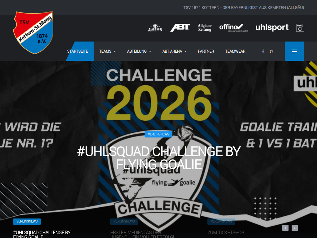 Website von TSV Kottern-St.Mang 1874 e.V. in Durach