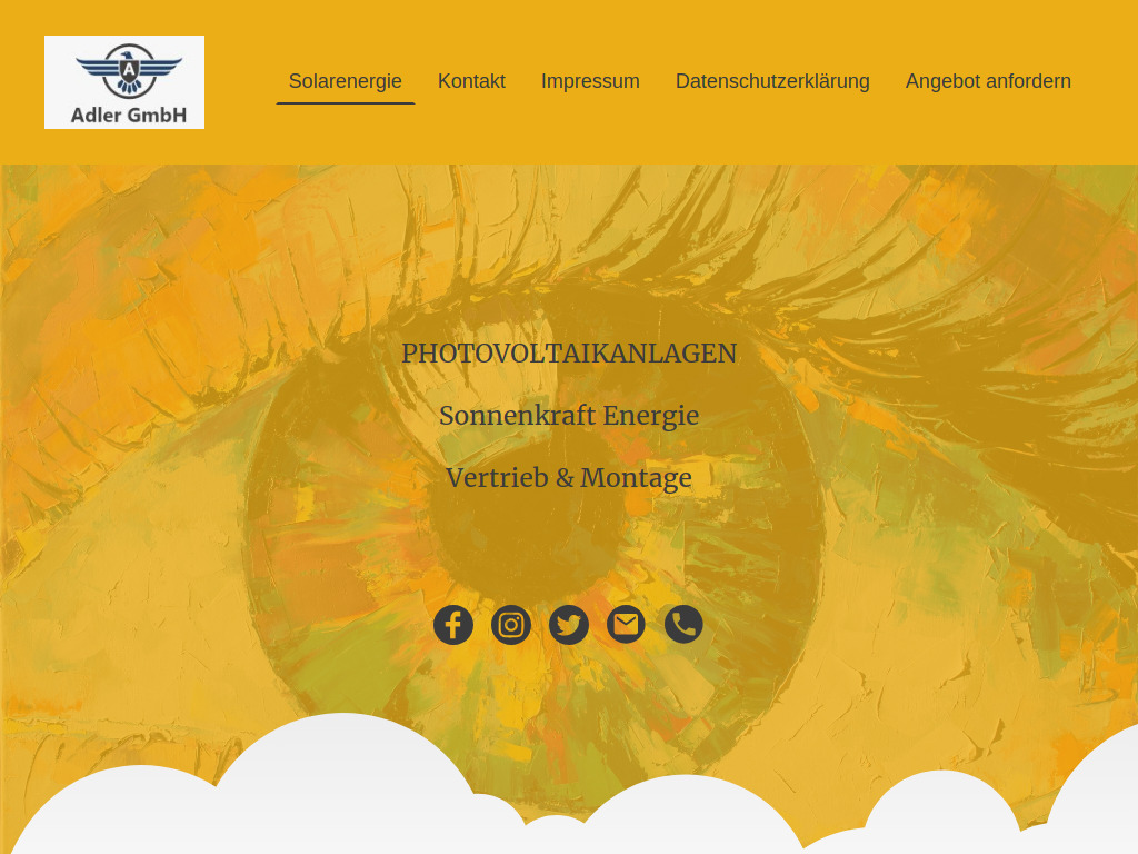 Website von Adler Solarenergie in Obertaufkirchen