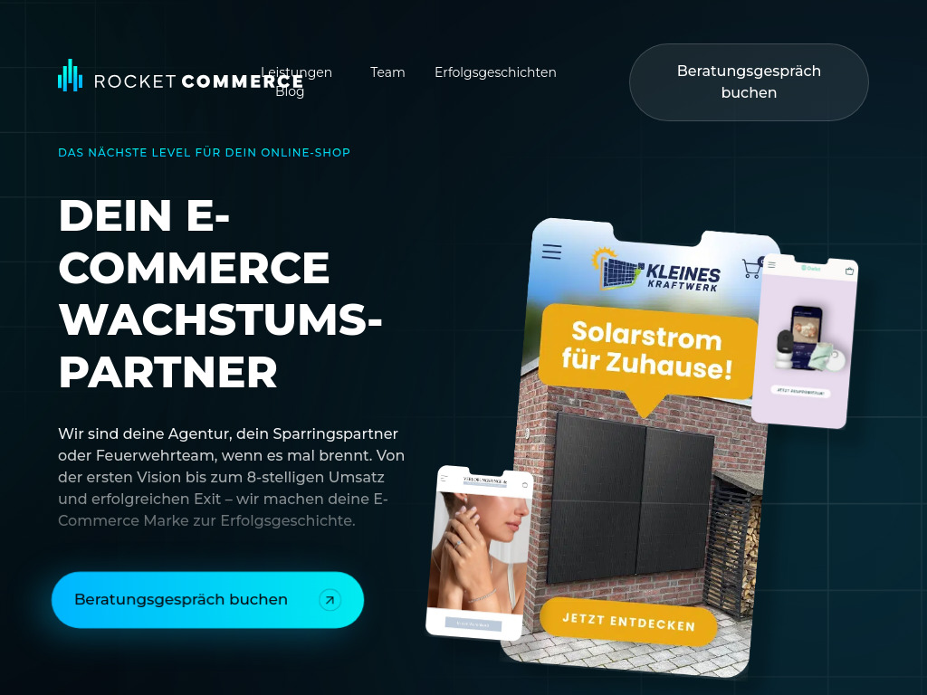 Website von h9 ventures GmbH in Weilheim an der Teck