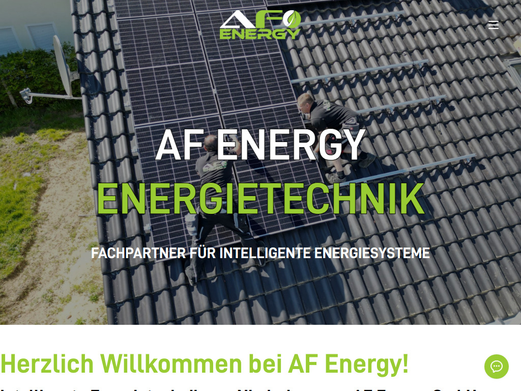 Website von AF Energy GmbH in Aiterhofen