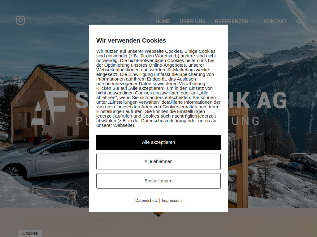 Website von AF Solartechnik AG in Thusis