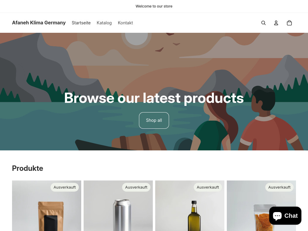 Website von Afaneh Klima Germany in Lippstadt