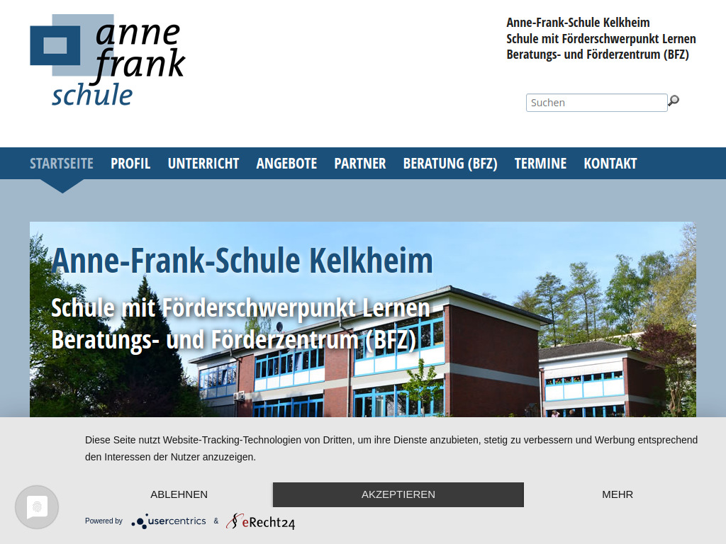 Website von Anne-Frank-Schule Kelkheim in Kelkheim am Taunus