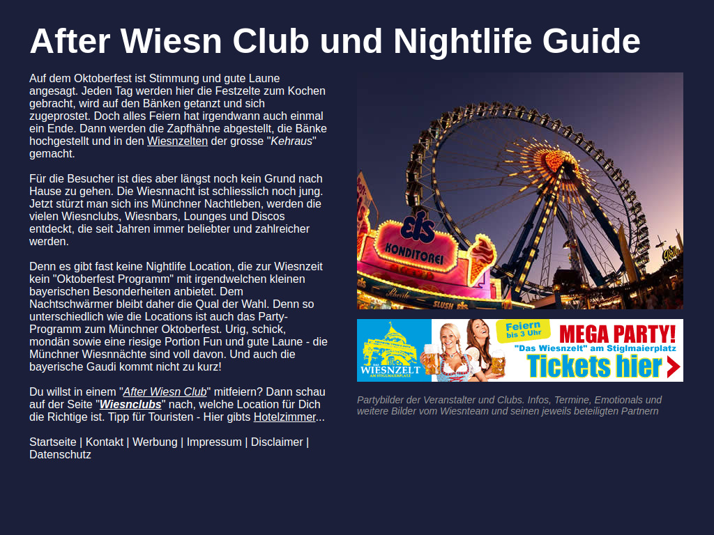 Website von after-wiesnclub.de