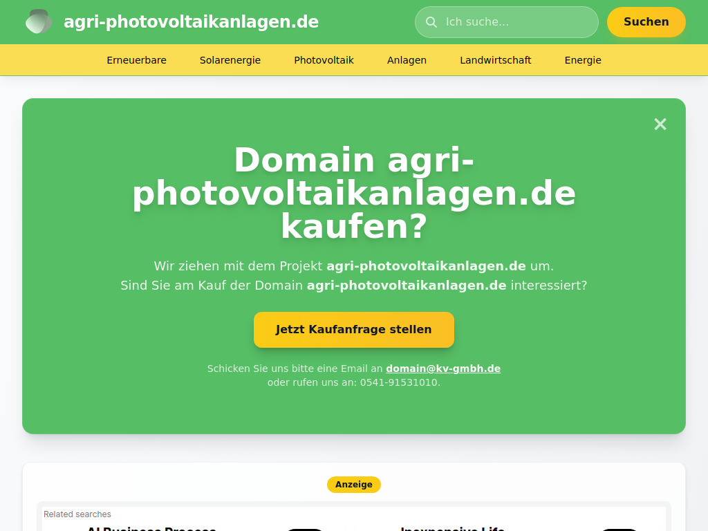 Website von KV GmbH in Osnabrück