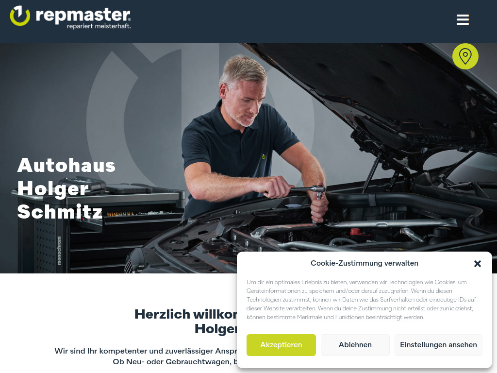 Website von Autohaus Holger Schmitz in Monheim