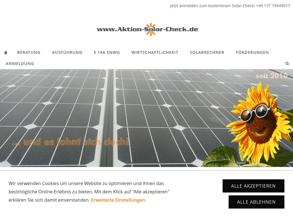 Website von Peter Sonnenschein in Bochum-Linden