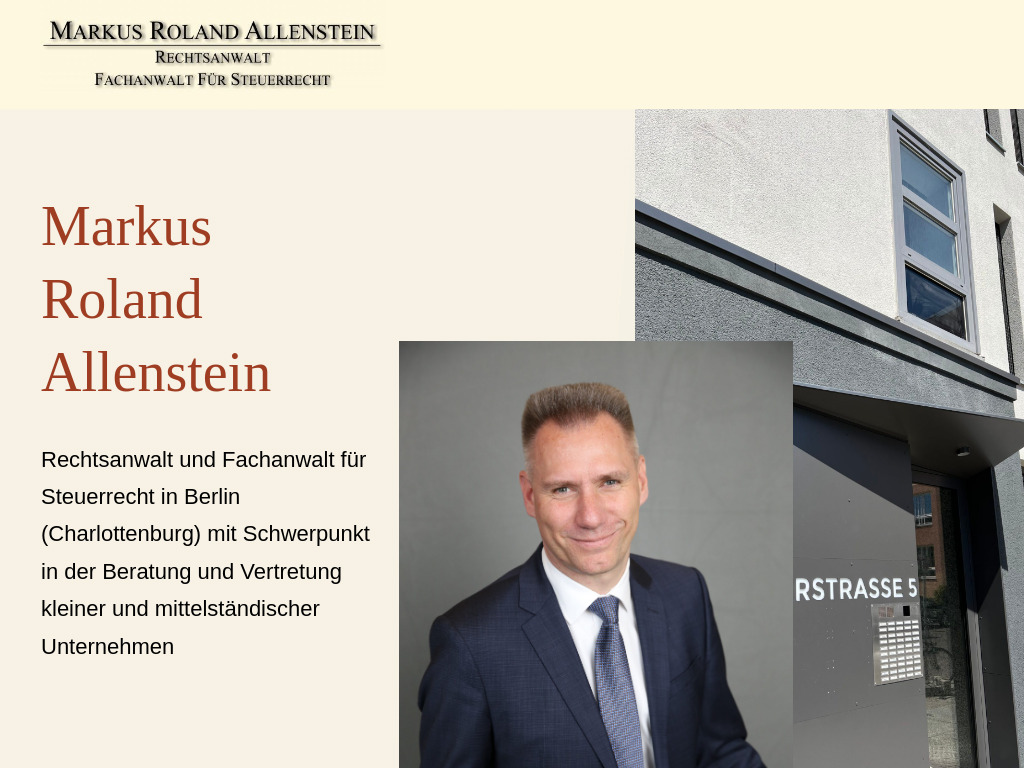 Website von RA Allenstein