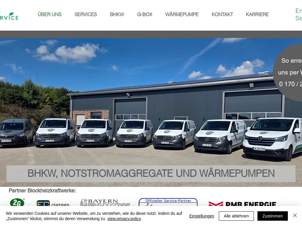 Website von Allround Energieservice GmbH in Rosendahl