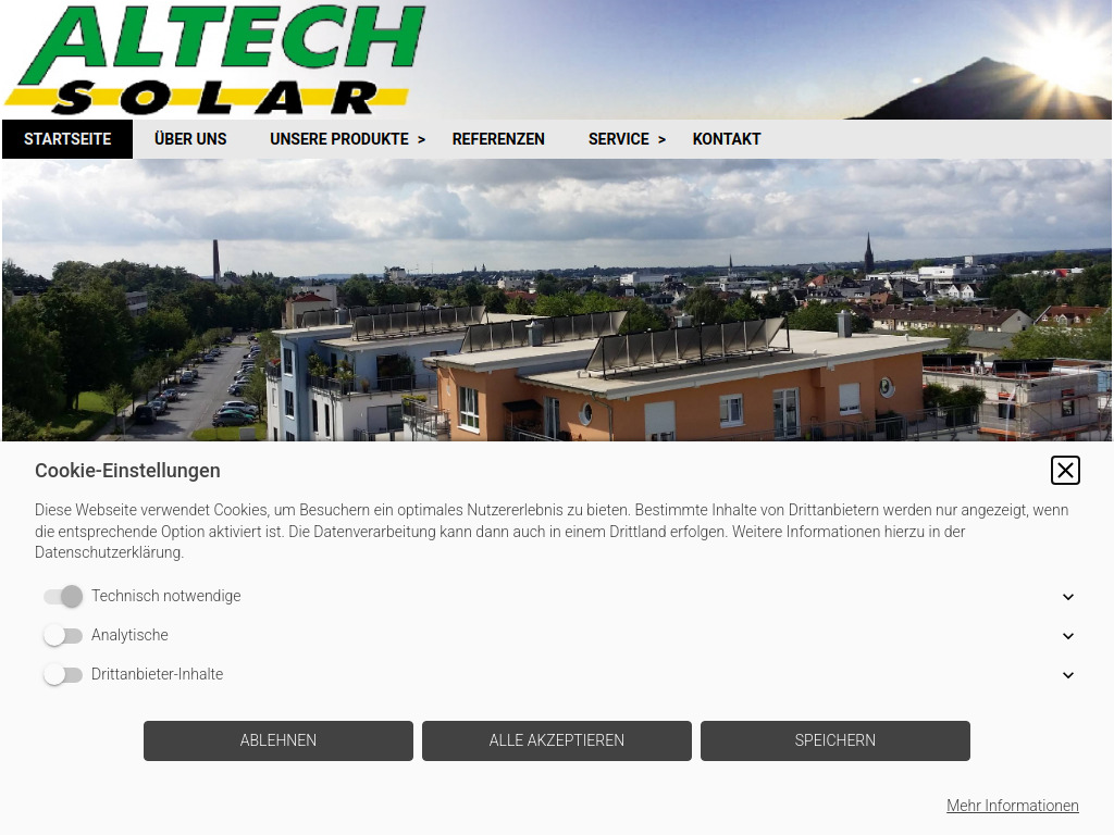 Website von ALTECH e.K. in Frammersbach