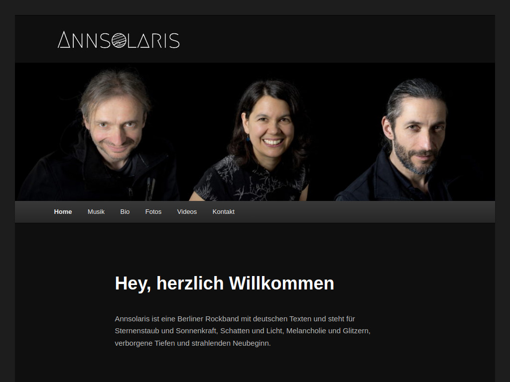 Website von Annsolaris in Berlin