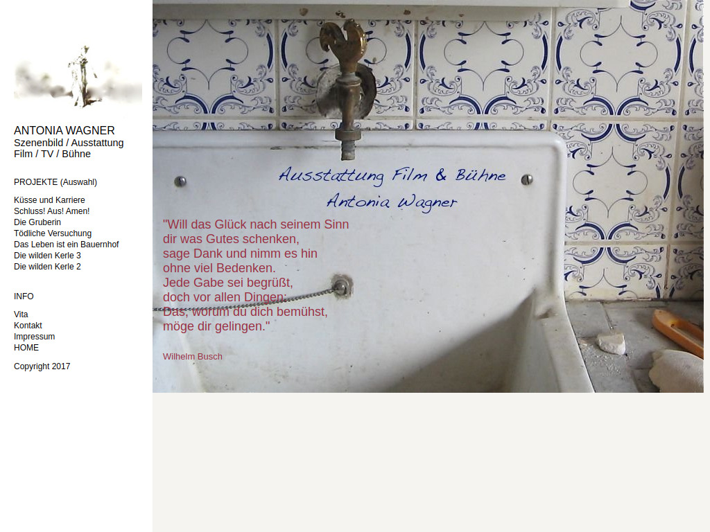 Website von Antonia Wagner in München