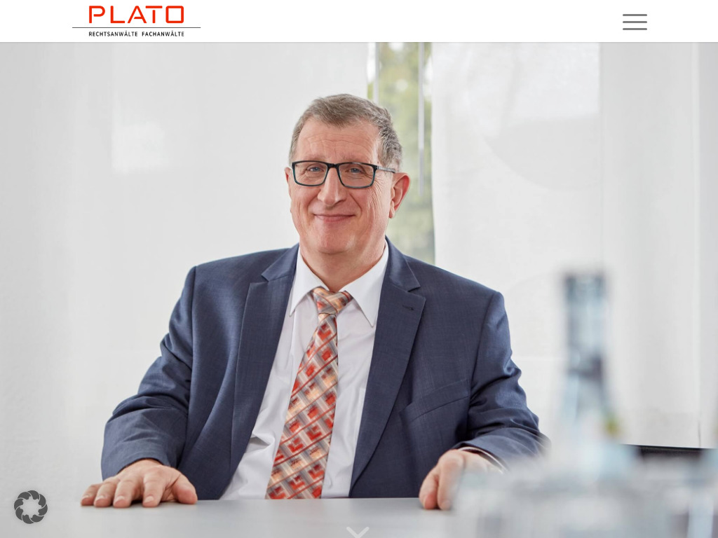 Website von PLATO Rechtsanwälte/Fachanwälte in Esslingen