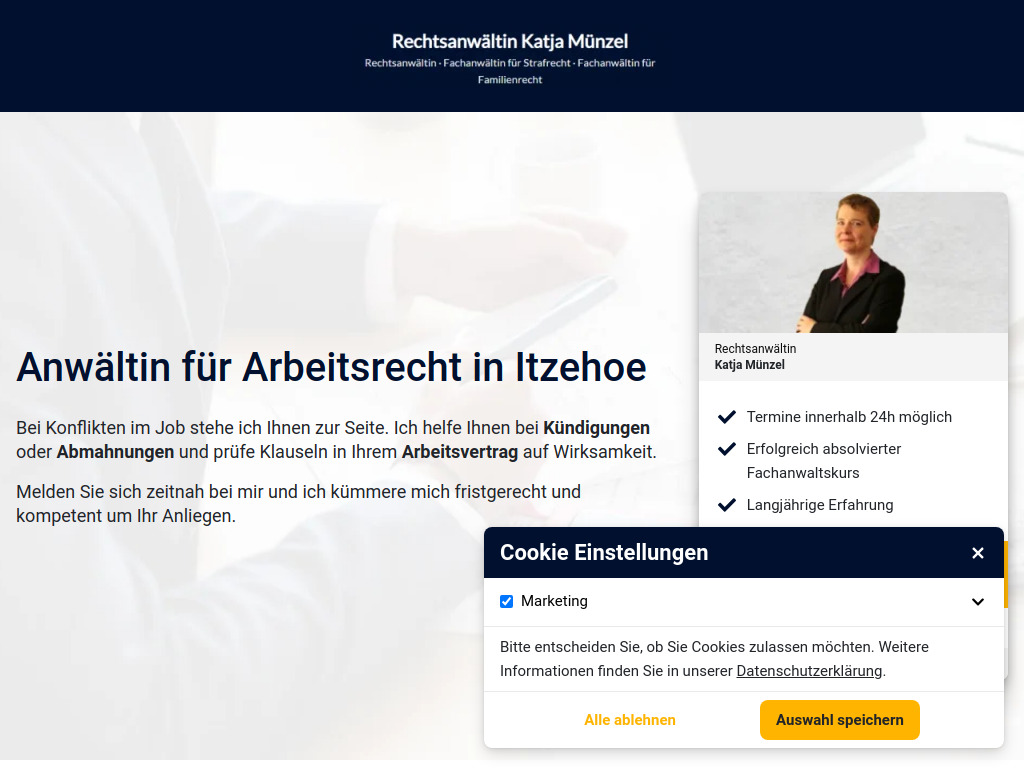 Website von Katja Münzel