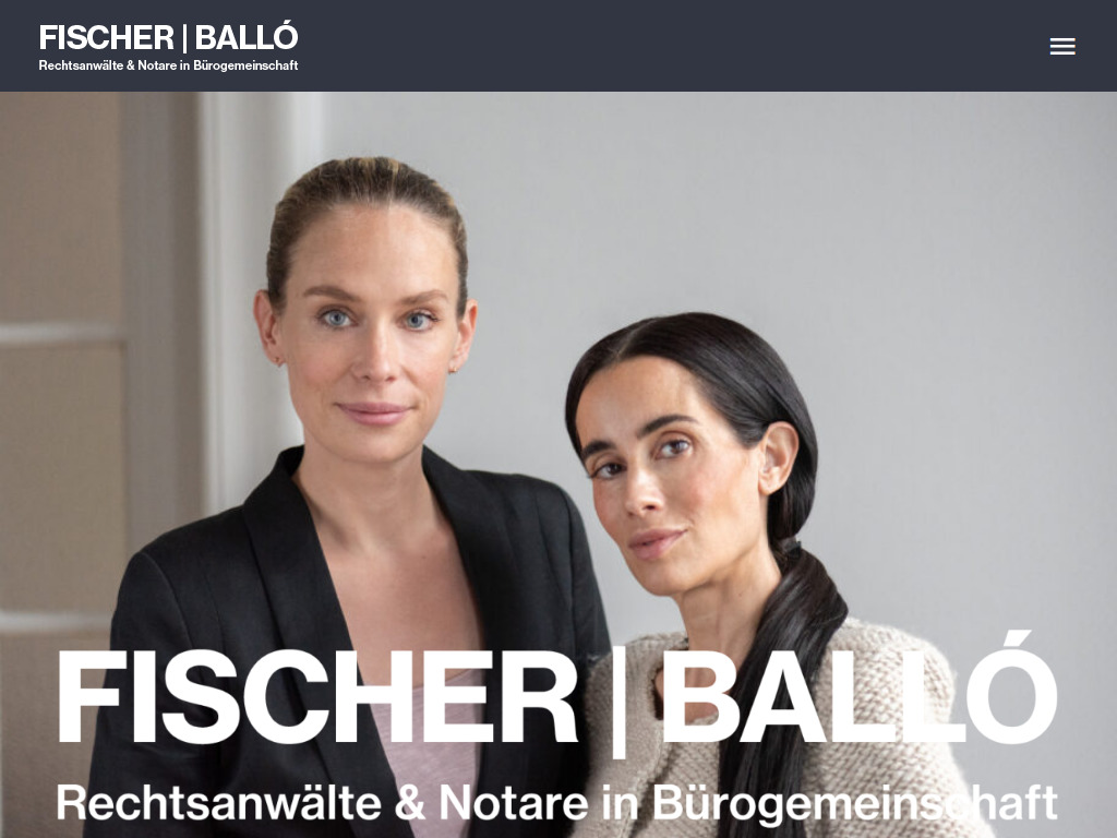 Website von ANWALT BALLO FISCHER in Berlin