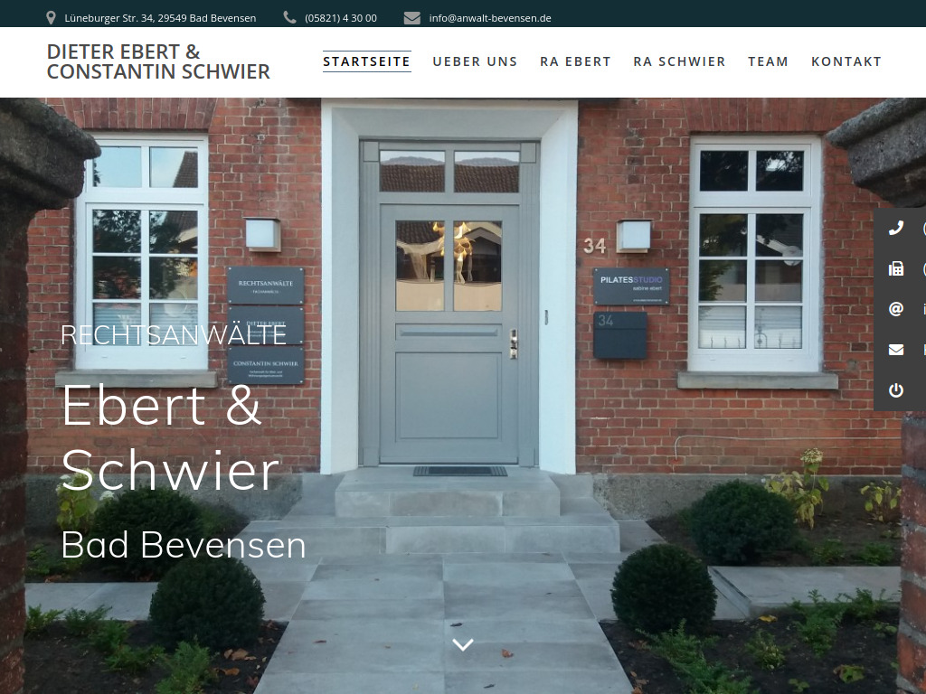 Website von Dieter Ebert & Constantin Schwier in Bad Bevensen
