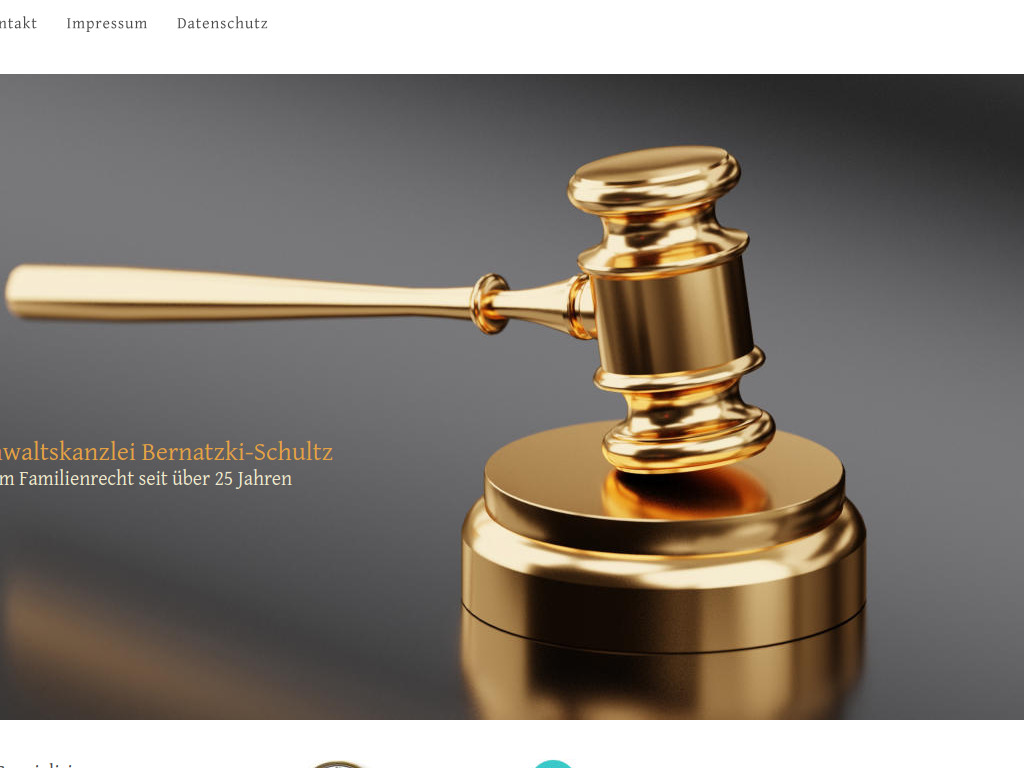 Website von Rechtsanwaltskanzlei Bernatzki-Schultz in Altenstadt