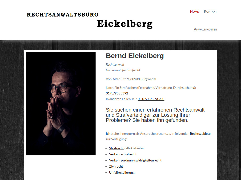 Website von Bernd Eickelberg in Burgwedel