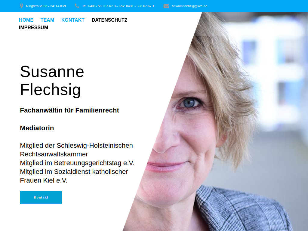 Website von Rechtsanwältin Susanne Flechsig in Kiel