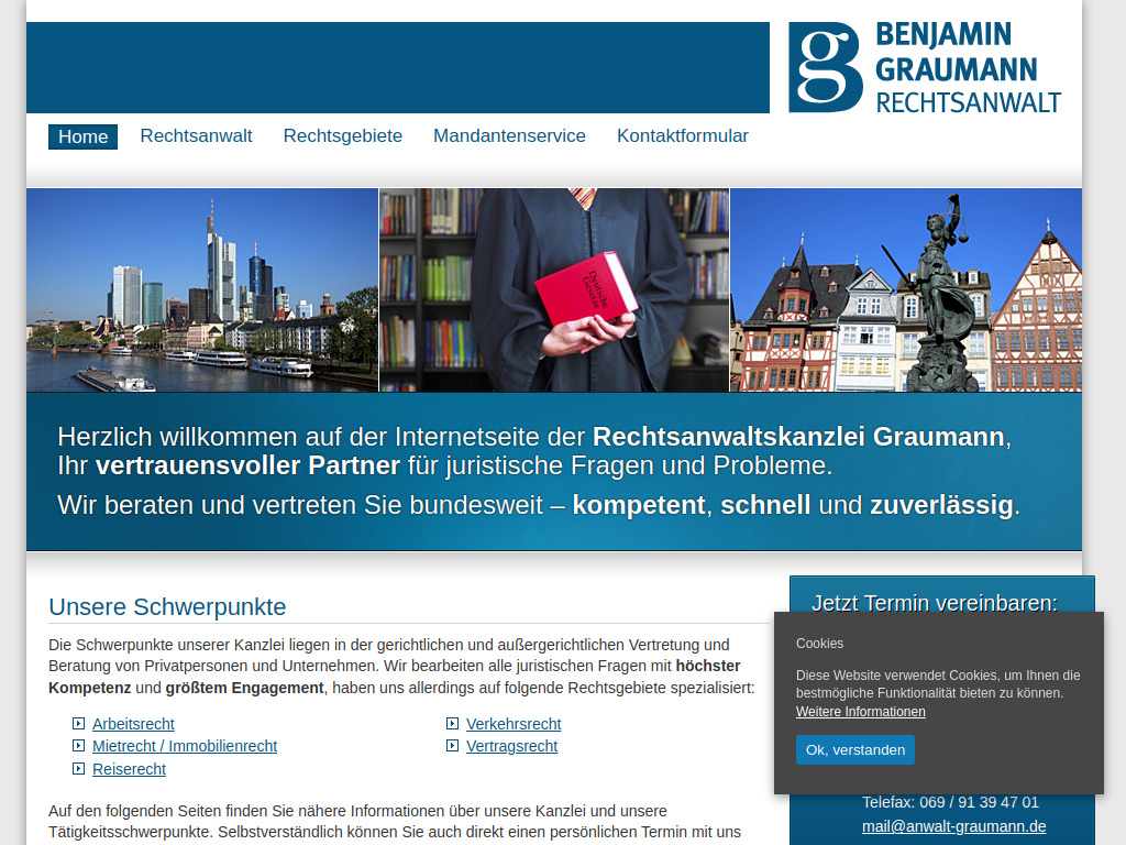 Website von Benjamin Graumann in Frankfurt