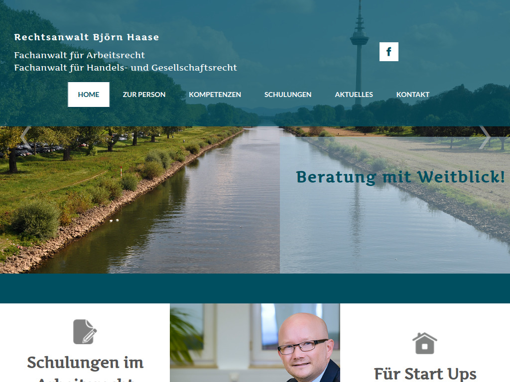Website von Rechtsanwalt Björn Haase in Mannheim