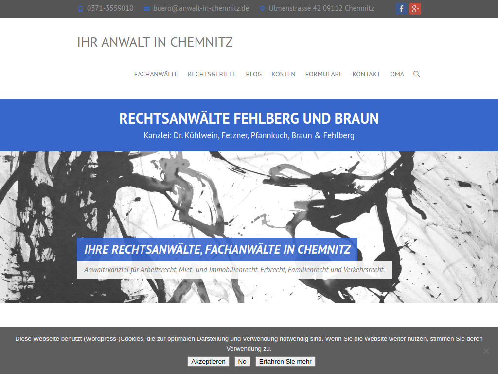 Website von Ihr Anwalt in Chemnitz