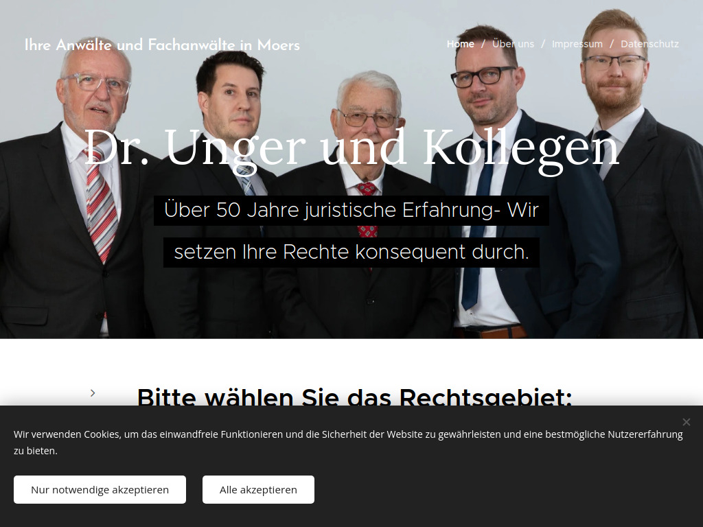 Website von Dr. Unger und Kollegen in Moers