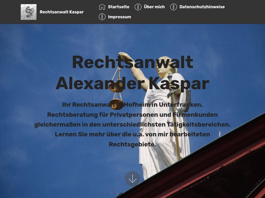 Website von RA Alexander Kaspar in Hofheim
