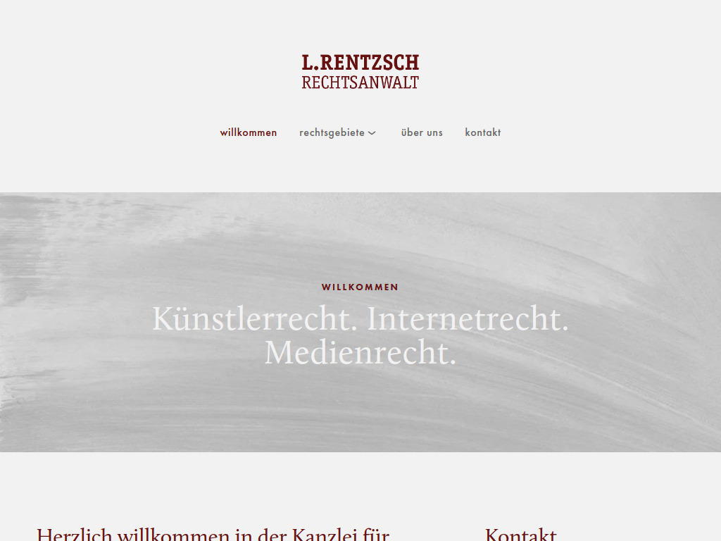 Website von Kanzlei Ludwig Rentzsch in Stuttgart