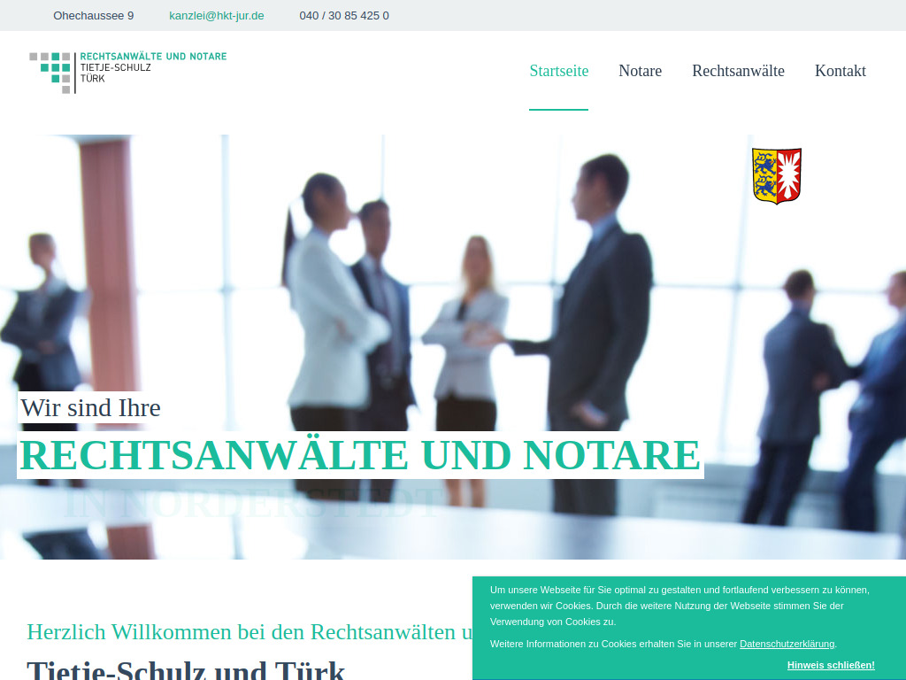 Website von Tietje-Schulz und Türk in Norderstedt