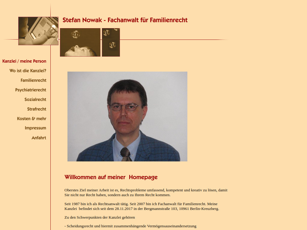 Website von anwalt-nowak.de in Berlin