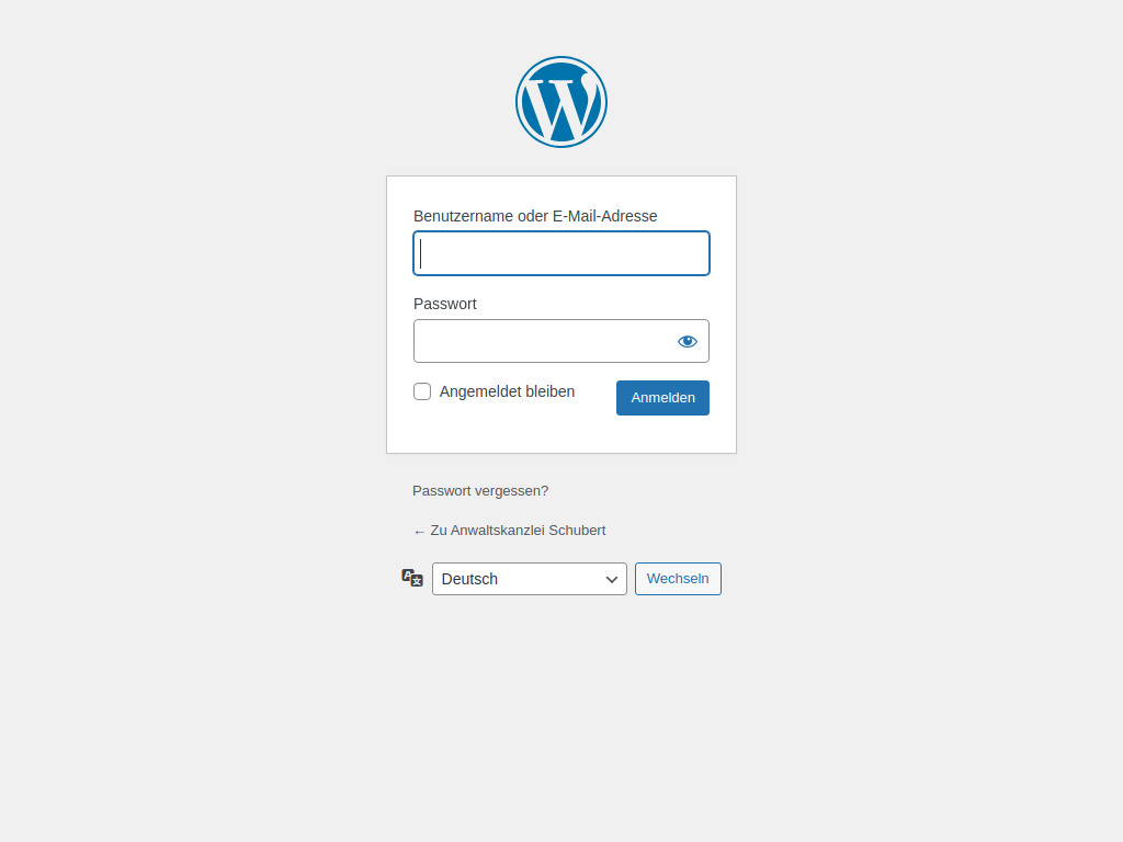 Website von Anwaltskanzlei Schubert in Dortmund