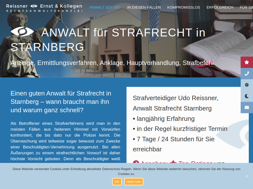 Website von Reissner & Ernst GbR in Augsburg