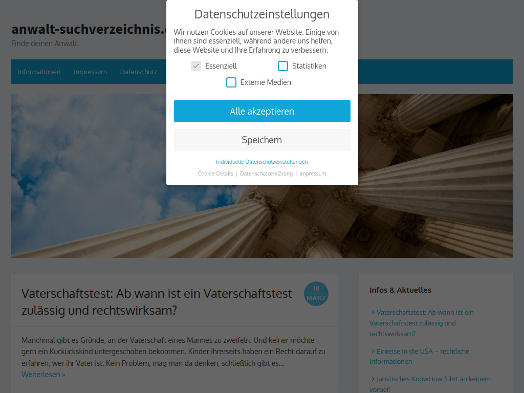 Website von anwalt-suchverzeichnis.de in Gröditz