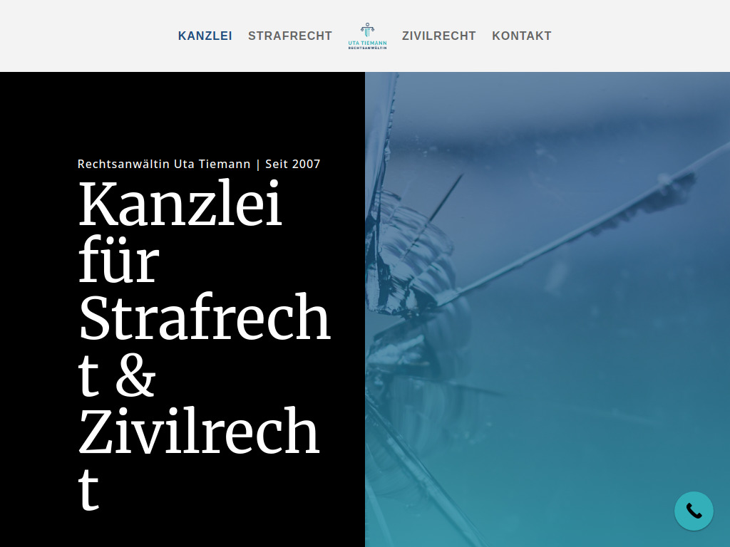 Website von Rechtsanwältin Uta Tiemann in Ransbach-Baumbach