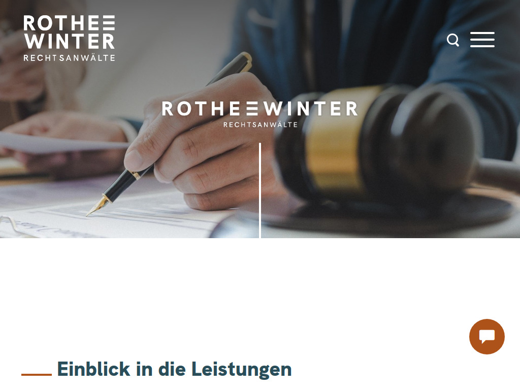 Website von Kanzlei Rothe | Winter | Rothe-Humbert in Röthenbach