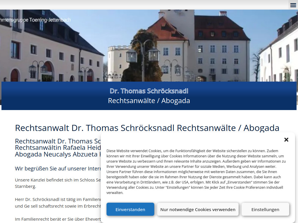 Website von Dr. Thomas Schröcksnadl in Seefeld