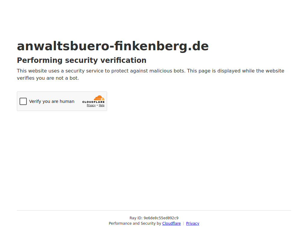 Website von Anwaltsbüro Finkenberg in Köln