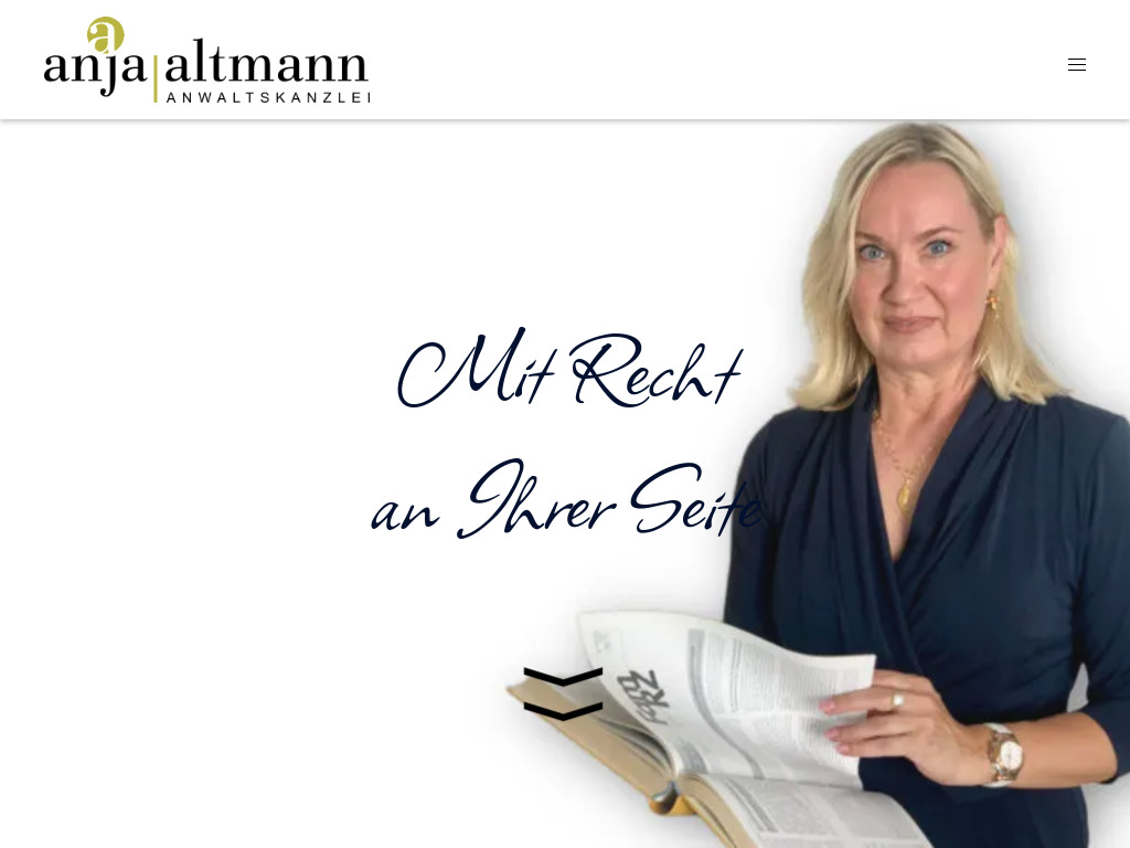 Website von Anja Altmann, Rechtsanwältin und Fachanwältin für Familienrecht in Leinfelden-Echterdingen