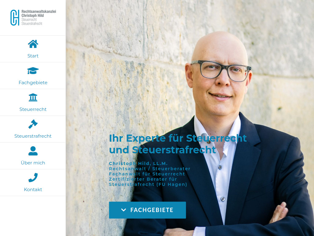 Website von Christoph Hild, LL.M. in Potsdam