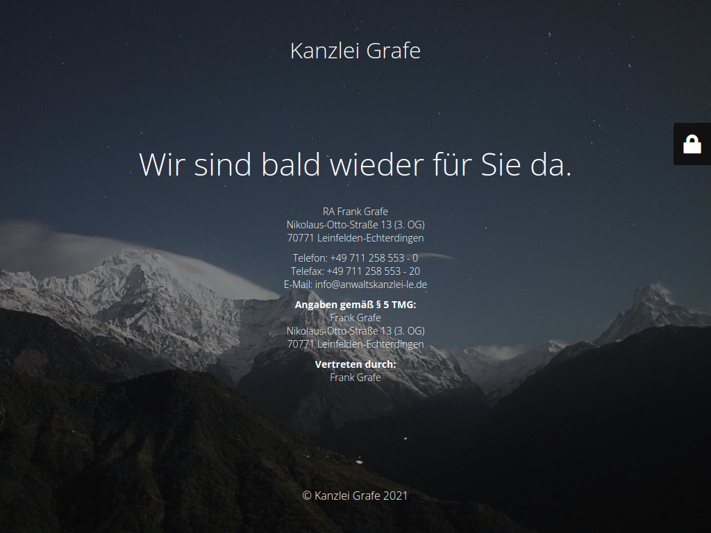 Website von Kanzlei Grafe in Leinfelden-Echterdingen