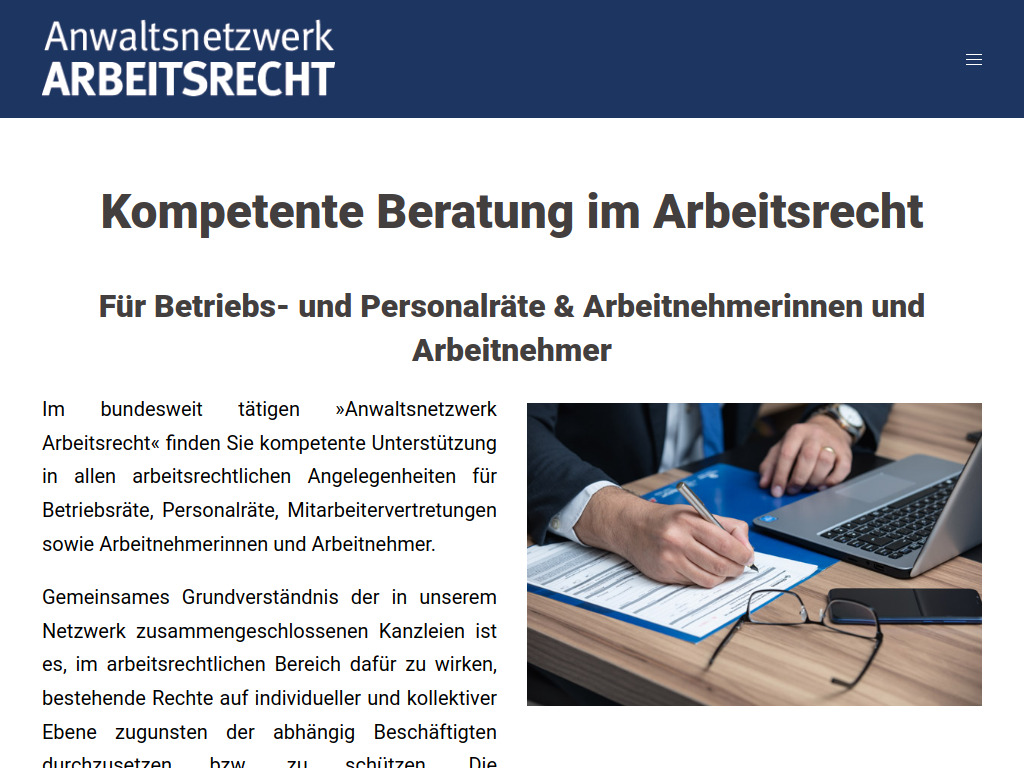 Website von Rechtsanwälte Oberberg • Hasche • Reinbender in Kiel