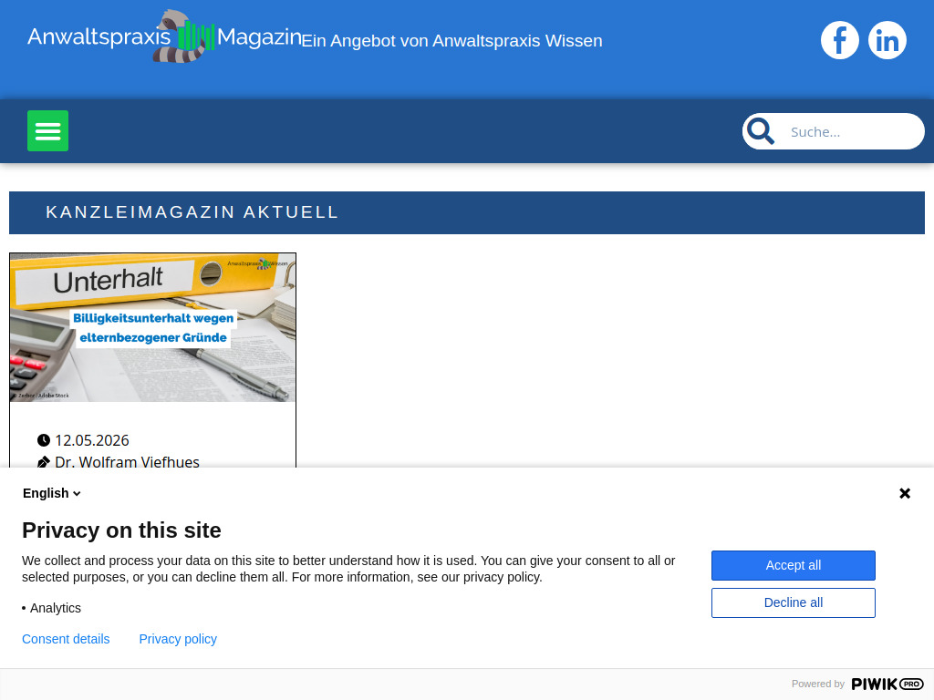 Website von Deutscher Anwaltverlag & Institut der Anwaltschaft GmbH in Bonn