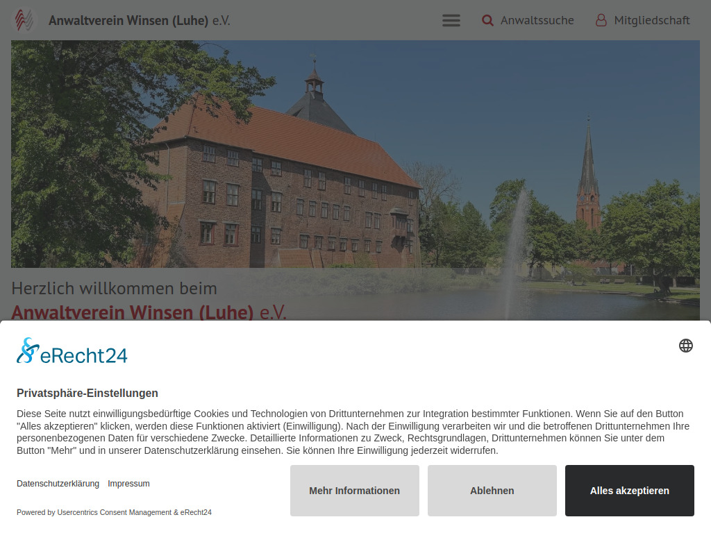 Website von Anwaltverein Winsen (Luhe) e.V. in Winsen (Luhe)