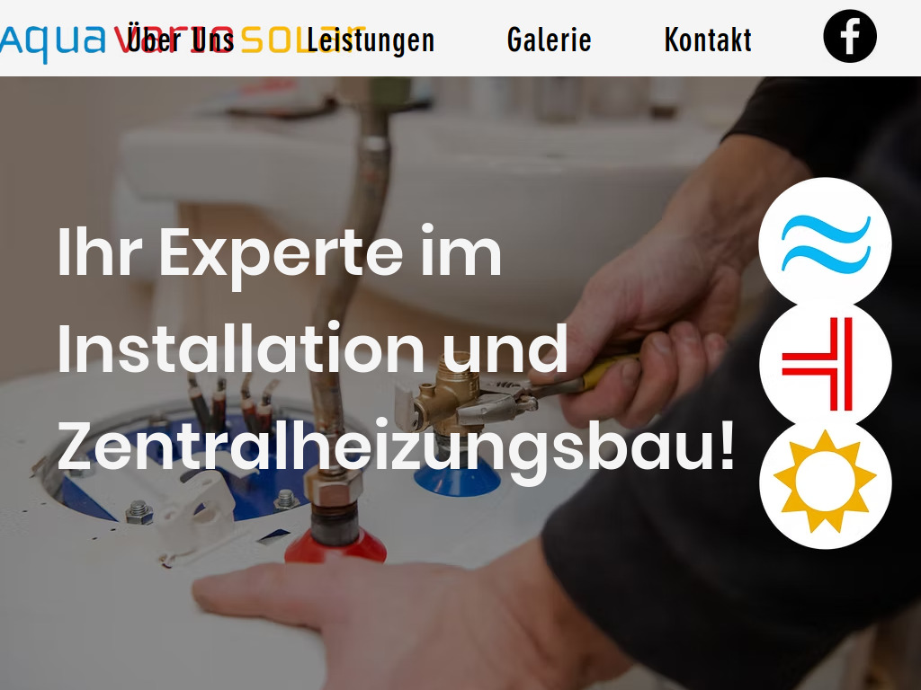 Website von Aqua Vario Solar in Oberwaltersdorf