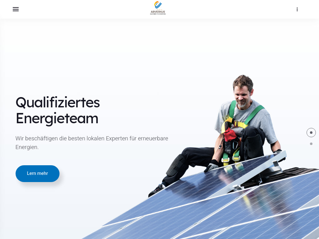 Website von ARVERNUS GmbH in Berlin