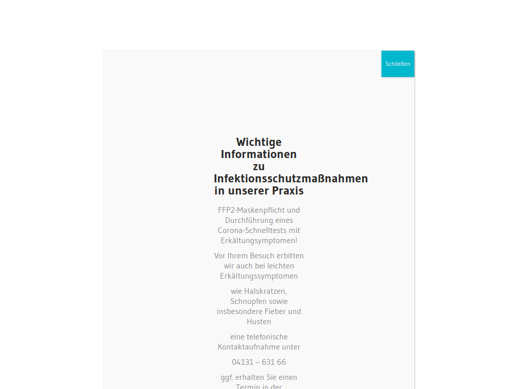 Website von Hausarztpraxis Magiera in Reppenstedt